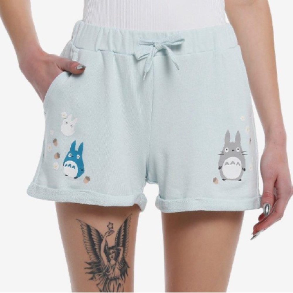 Studio Ghibli My Neighbor Totoro Acorns Totoros‎ Lounge Shorts Hot Topic